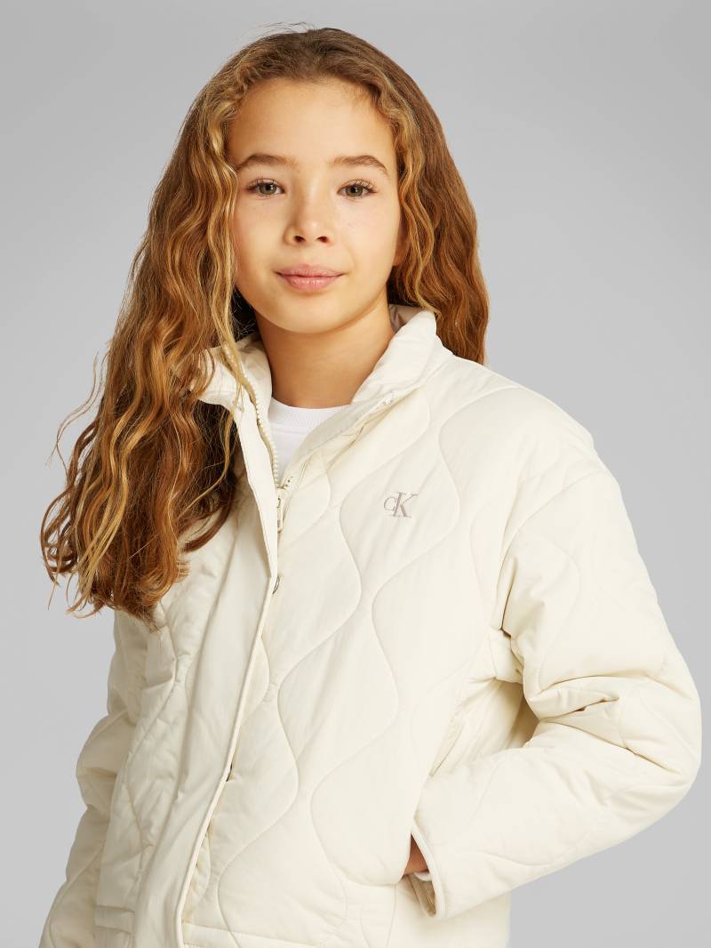 Calvin Klein Jeans Steppjacke "QUILTED JACKET" ohne Kapuze für Kinder bis 16 Jahre mit Logoschriftzug von Calvin Klein Jeans