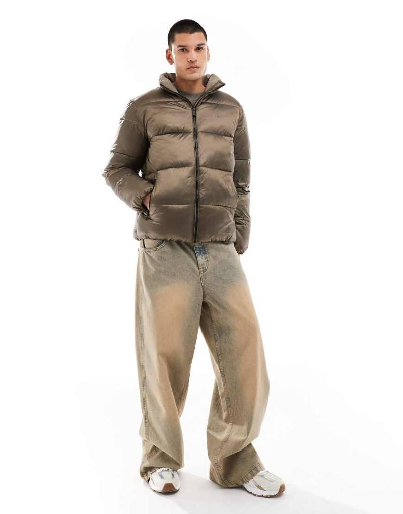 Calvin Klein Jeans - Steppjacke in Metallic-Braun-Neutral von Calvin Klein Jeans