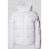 Calvin Klein Jeans Daunenjacke mit Daunen-Feder-Füllung Modell 'ESSENTIALS' in Weiss, Größe L von Calvin Klein Jeans