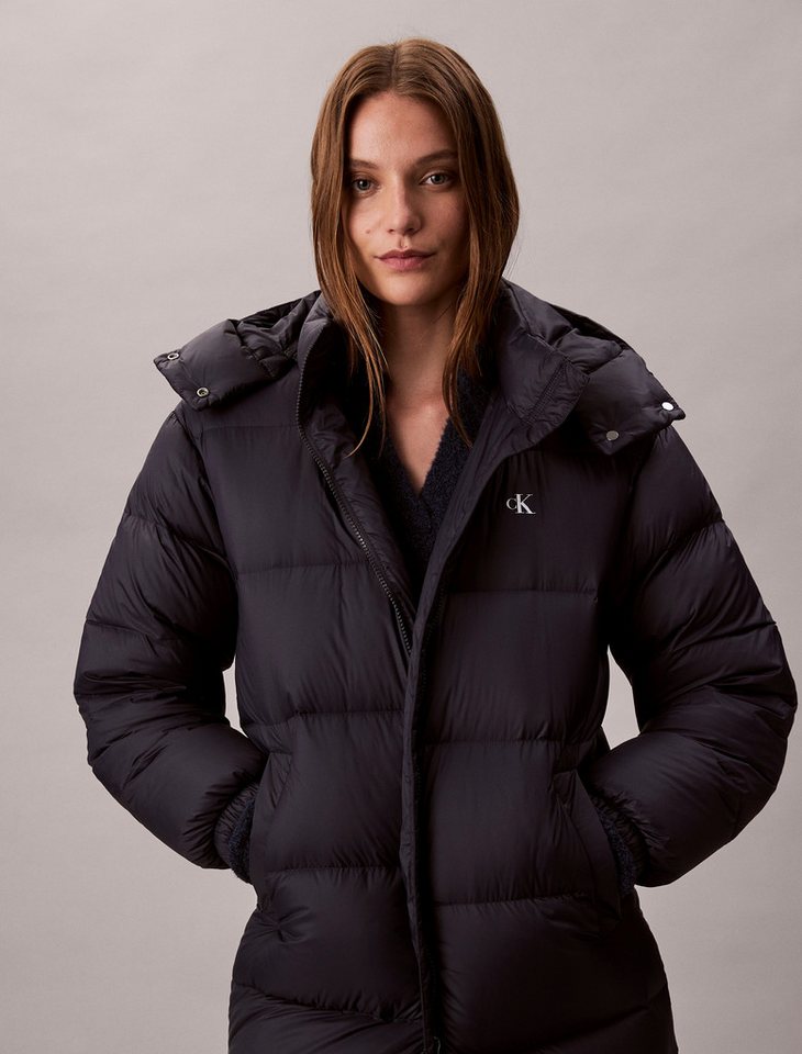 Calvin Klein Jeans Steppmantel ESSENTIAL MIDWEIGHT LONG PUFFER Mit Rundhalsausschnitt, regular fit von Calvin Klein Jeans