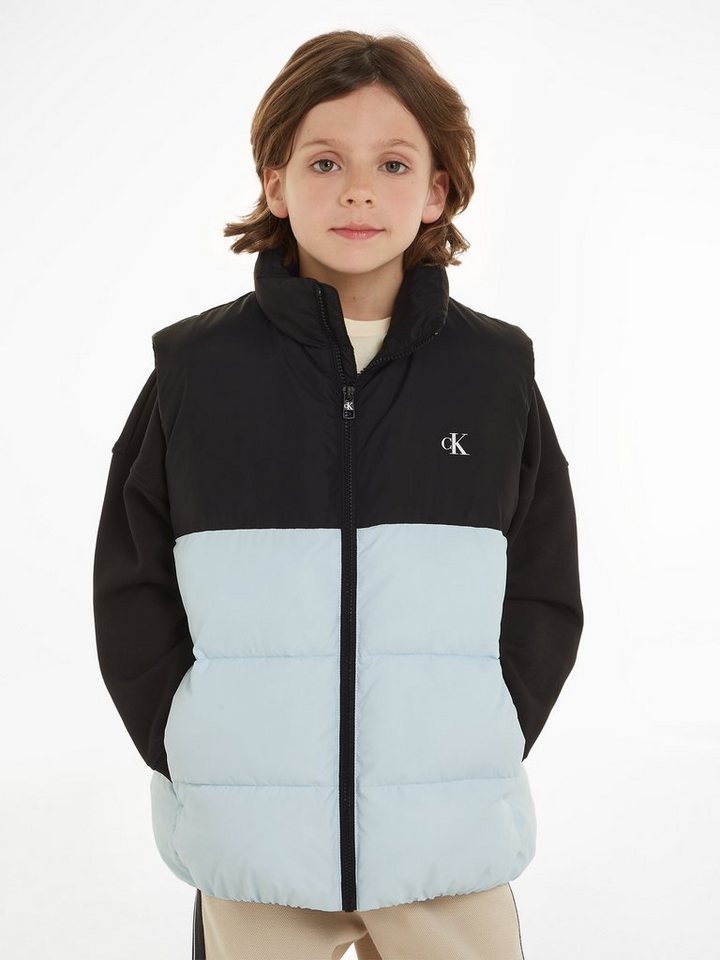 Calvin Klein Jeans Steppweste NYLON COLOR BLOCK PUFFER VEST für Kinder bis 16 Jahre von Calvin Klein Jeans