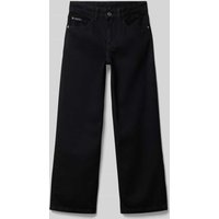 Calvin Klein Jeans Straight Leg Jeans im 5-Pocket-Design in Black, Größe 128 von Calvin Klein Jeans
