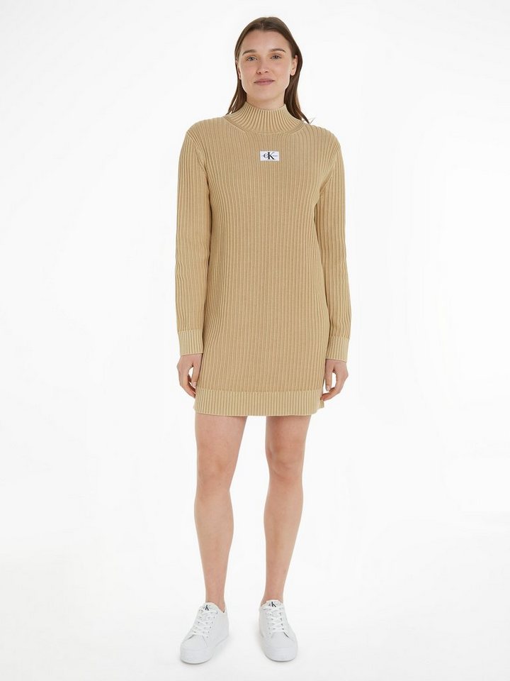 Calvin Klein Jeans Strickkleid WASHED MONOLOGO SWEATER DRESS von Calvin Klein Jeans