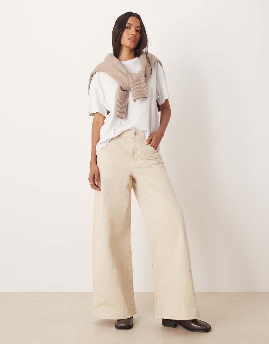 Calvin Klein Jeans - Superweite Chinohose in Beige-Neutral von Calvin Klein Jeans