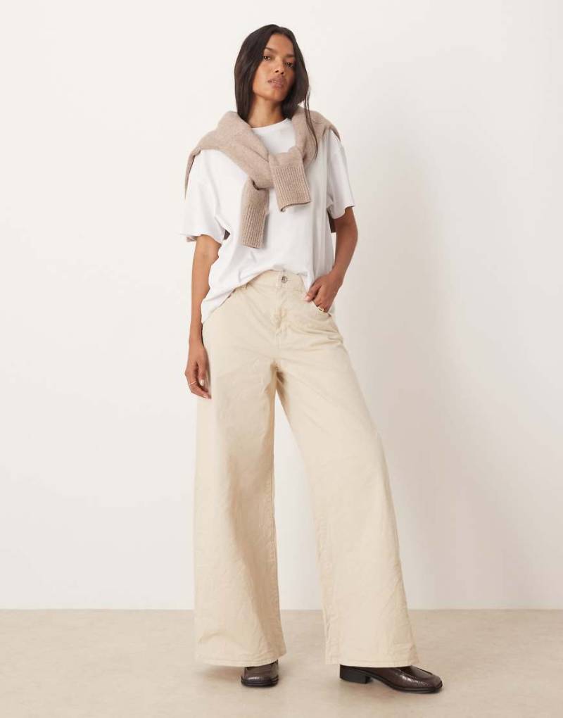 Calvin Klein Jeans - Superweite Chinohose in Beige-Neutral von Calvin Klein Jeans