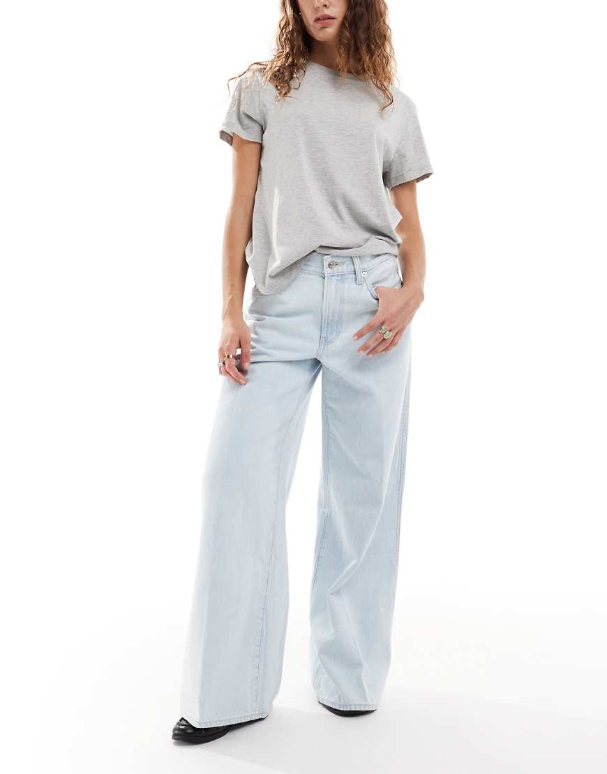 Calvin Klein Jeans - Superweite Jeans in heller Waschung-Blau Calvin Klein Jeans - Superweite Jeans in heller Waschung-Blau von Calvin Klein Jeans