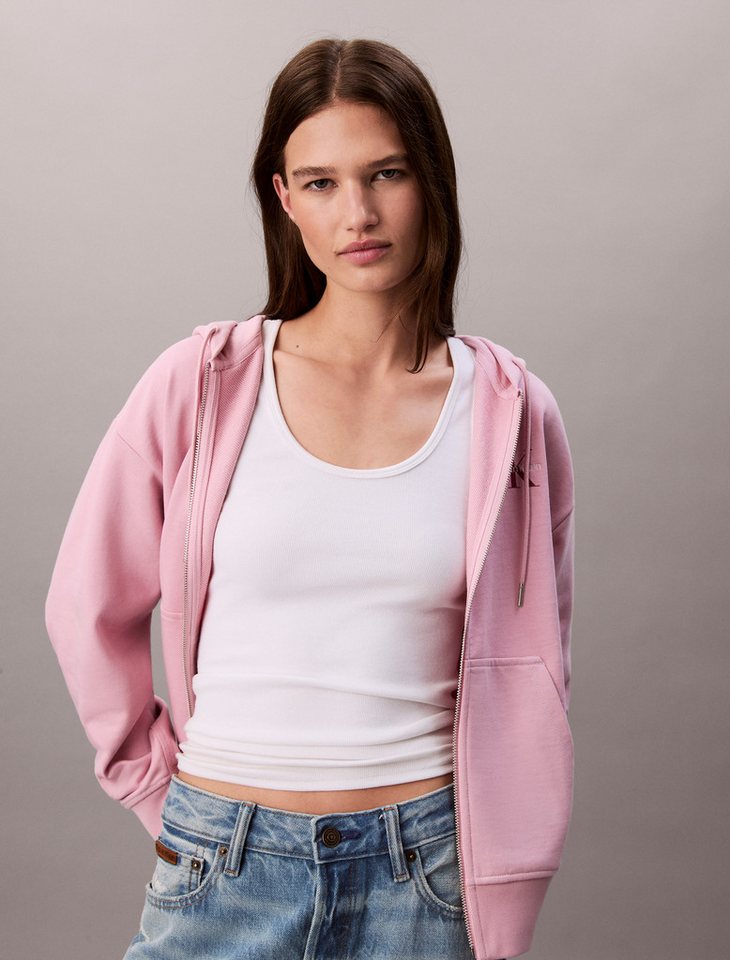 Calvin Klein Jeans Sweatjacke MNLG FRNCH TRRY FZ B Mit Rundhalsausschnitt von Calvin Klein Jeans