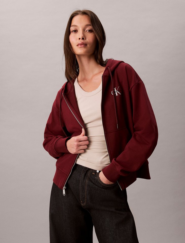 Calvin Klein Jeans Sweatjacke MNLG FRNCH TRRY FZ B Mit Rundhalsausschnitt von Calvin Klein Jeans