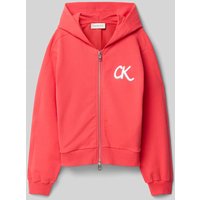Calvin Klein Jeans Sweatjacke mit Label-Stitching Modell 'TERRY' in Fuchsia, Größe 140 Calvin Klein Jeans Sweatjacke mit Label-Stitching Modell 'TERRY' in Fuchsia, Größe 140 von Calvin Klein Jeans