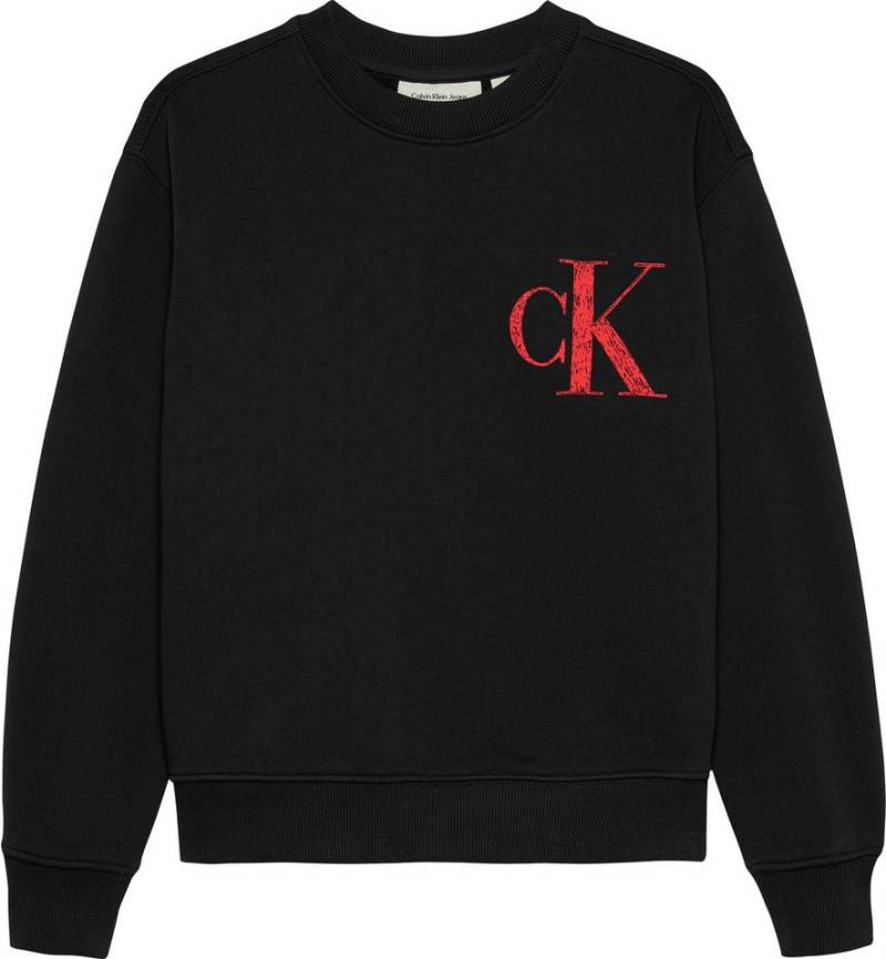 Calvin Klein Jeans Sweatshirt BACK GRAPHIC TERRY CN für Kinder bis 16 Jahre, mit großem Druck von Calvin Klein Jeans