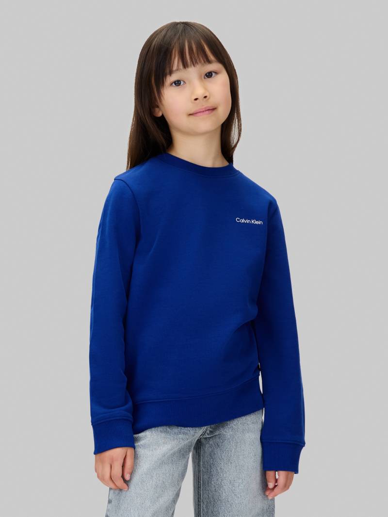 Calvin Klein Jeans Sweatshirt "CHEST INST. LOGO REGULAR CN", für Kinder bis 16 Jahre, Logo-Schriftzug, Unisex von Calvin Klein Jeans