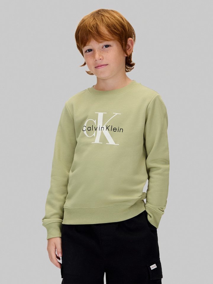 Calvin Klein Jeans Sweatshirt für Kinder bis 16 Jahre, Logo-Print von Calvin Klein Jeans