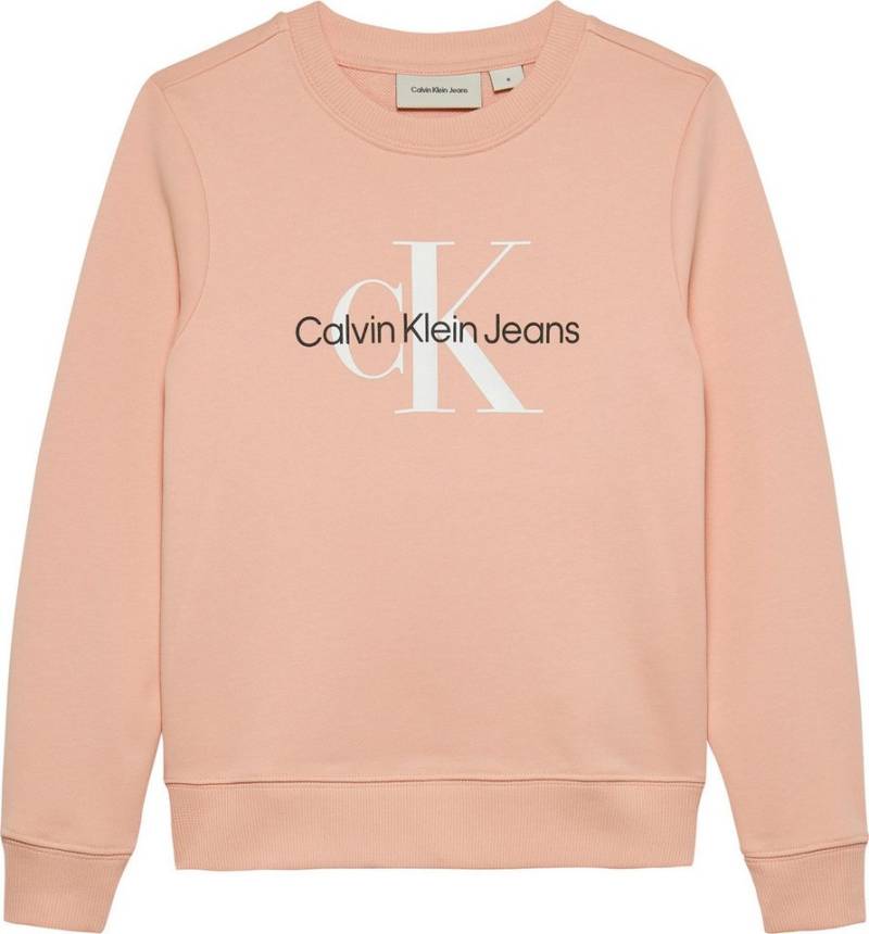 Calvin Klein Jeans Sweatshirt CK Monogram Terry Cn für Kinder bis 16 Jahre und mit Logodruck von Calvin Klein Jeans