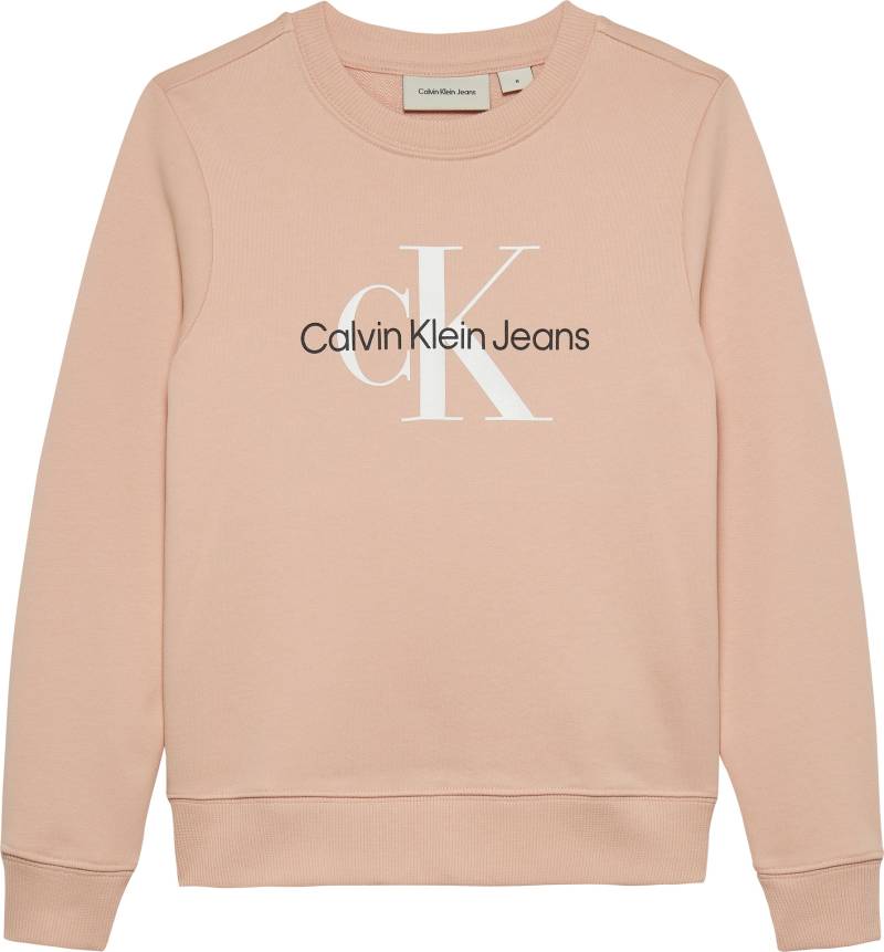 Calvin Klein Jeans Sweatshirt "CK Monogram Terry Cn" für Kinder bis 16 Jahre und mit Logodruck von Calvin Klein Jeans