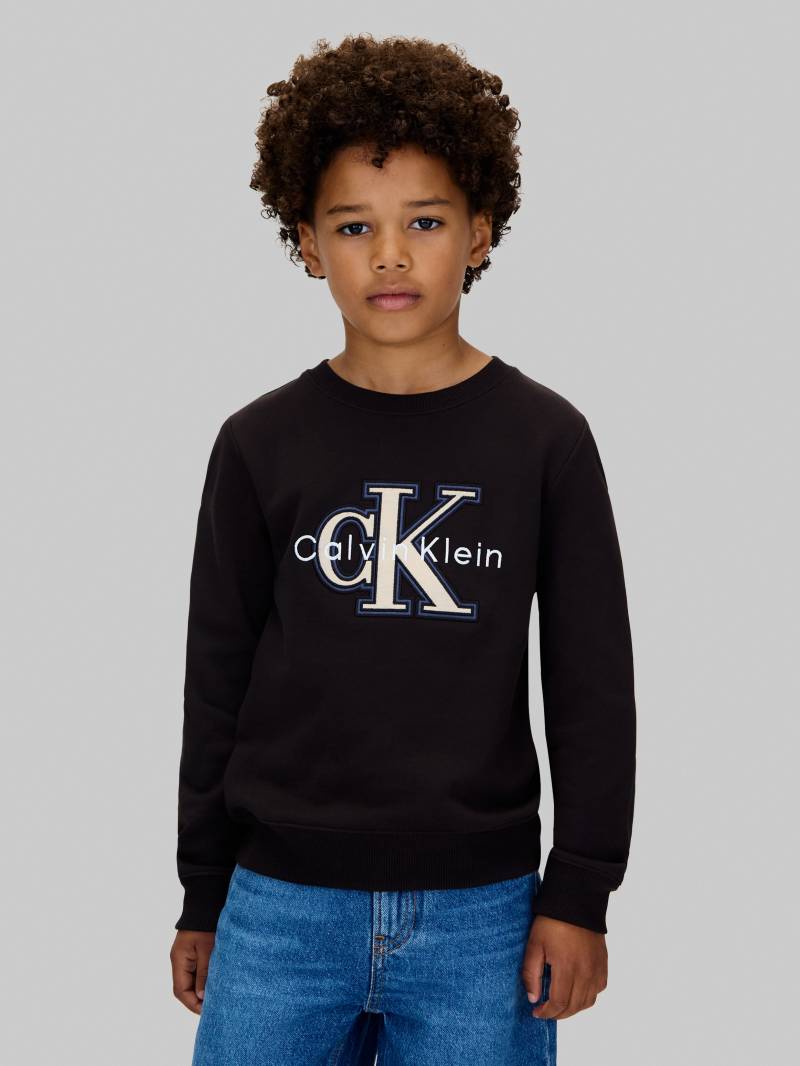 Calvin Klein Jeans Sweatshirt "FESTIVE MONO SWEATSHIRT", für Kinder bis 16 Jahre, Applikation von Calvin Klein Jeans