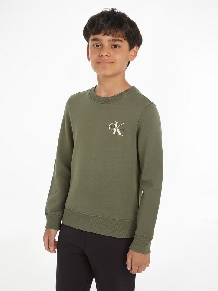 Calvin Klein Jeans Sweatshirt MONOGRAM CN SWEATSHIRT für Kinder bis 16 Jahre von Calvin Klein Jeans