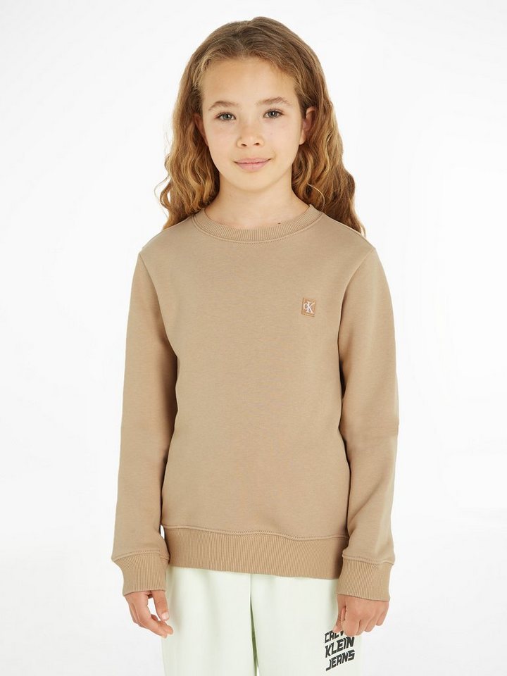 Calvin Klein Jeans Sweatshirt MONOGRAM MINI BADGE CREWNECK für Kinder bis 16 Jahre von Calvin Klein Jeans