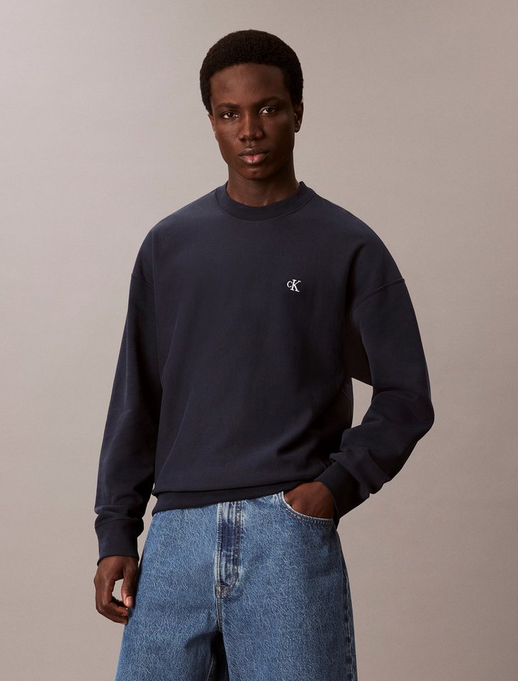 Calvin Klein Jeans Sweatshirt PRMM TRRY MNGRM CN S Mit Rundhalsausschnitt von Calvin Klein Jeans