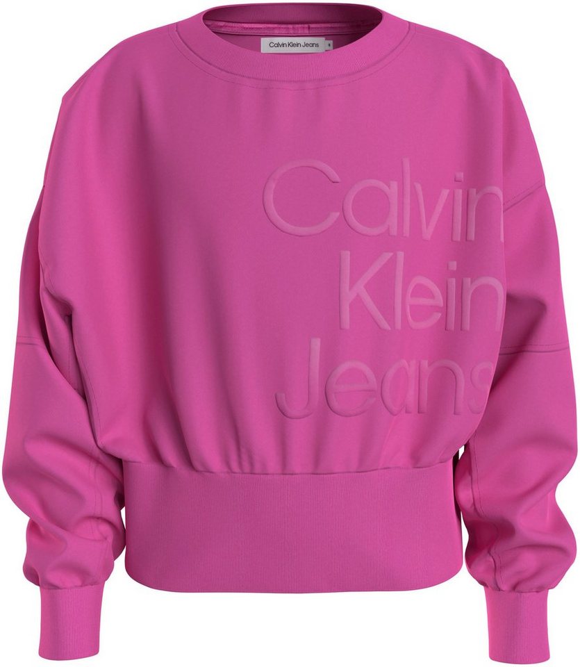 Calvin Klein Jeans Sweatshirt PUFF HERO LOGO CN SWEATSHIRT für Kinder bis 16 Jahre von Calvin Klein Jeans