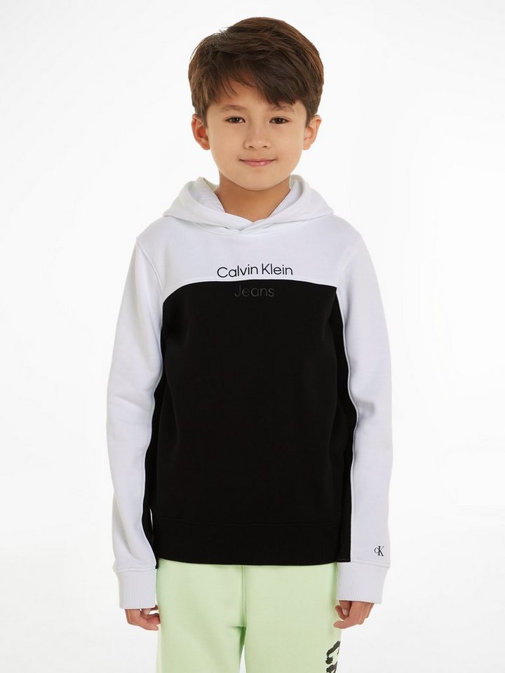 Calvin Klein Jeans Sweatshirt TERRY COLOR BLOCK REG. HOODIE für Kinder bis 16 Jahre von Calvin Klein Jeans