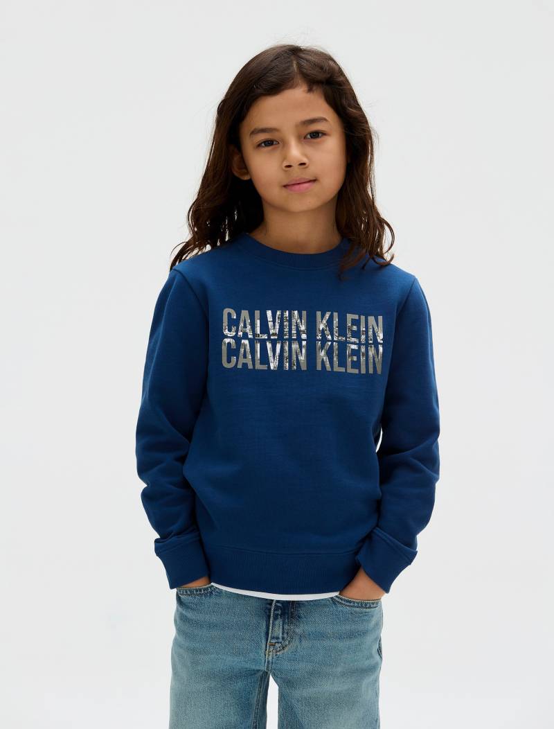 Calvin Klein Jeans Sweatshirt "TERRY SEASONAL LOGO CN", für Kinder bis 16 Jahre, Fotodruck von Calvin Klein Jeans