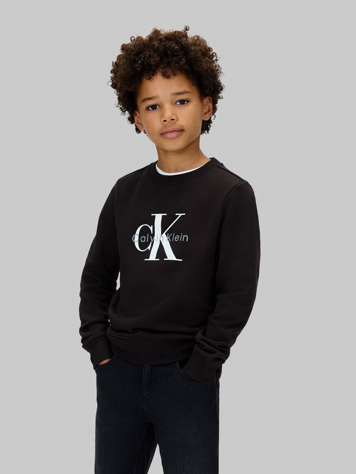 Calvin Klein Jeans Sweatshirt für Kinder bis 16 Jahre, Logo-Print von Calvin Klein Jeans