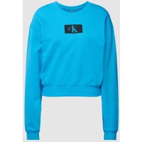 Calvin Klein Underwear Sweatshirt mit Label-Print Modell 'CK 1996' in Blau, Größe L von Calvin Klein Underwear