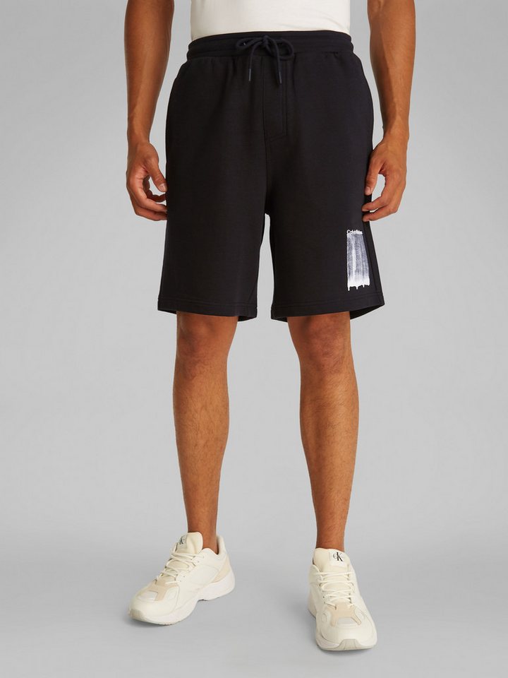 Calvin Klein Jeans Sweatshorts BRUSH STROKE GRAPHIC SHORTS mit Logodruck von Calvin Klein Jeans