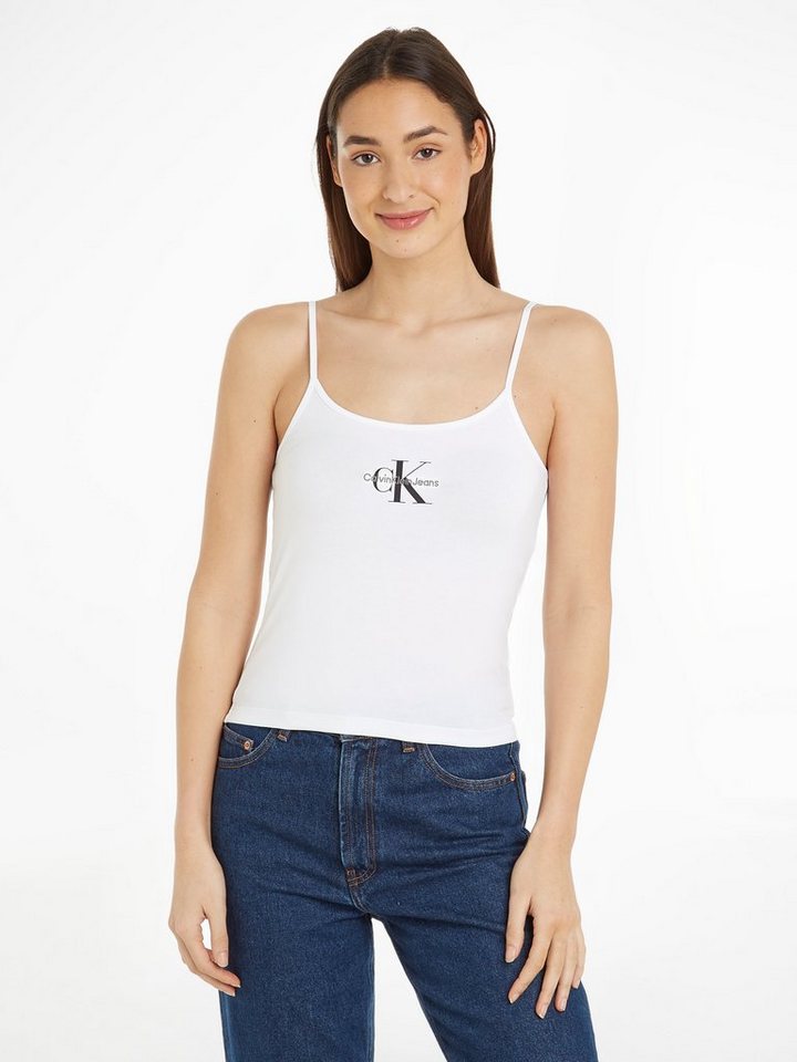 Calvin Klein Jeans T-Shirt MONOLOGO STRAPPY TANK TOP mit Logomarkenpatch von Calvin Klein Jeans