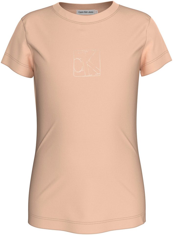 Calvin Klein Jeans T-Shirt SILVER MONOGRAM SLIM SS T-SHIRT für Kinder bis 16 Jahre mit Logodruck von Calvin Klein Jeans