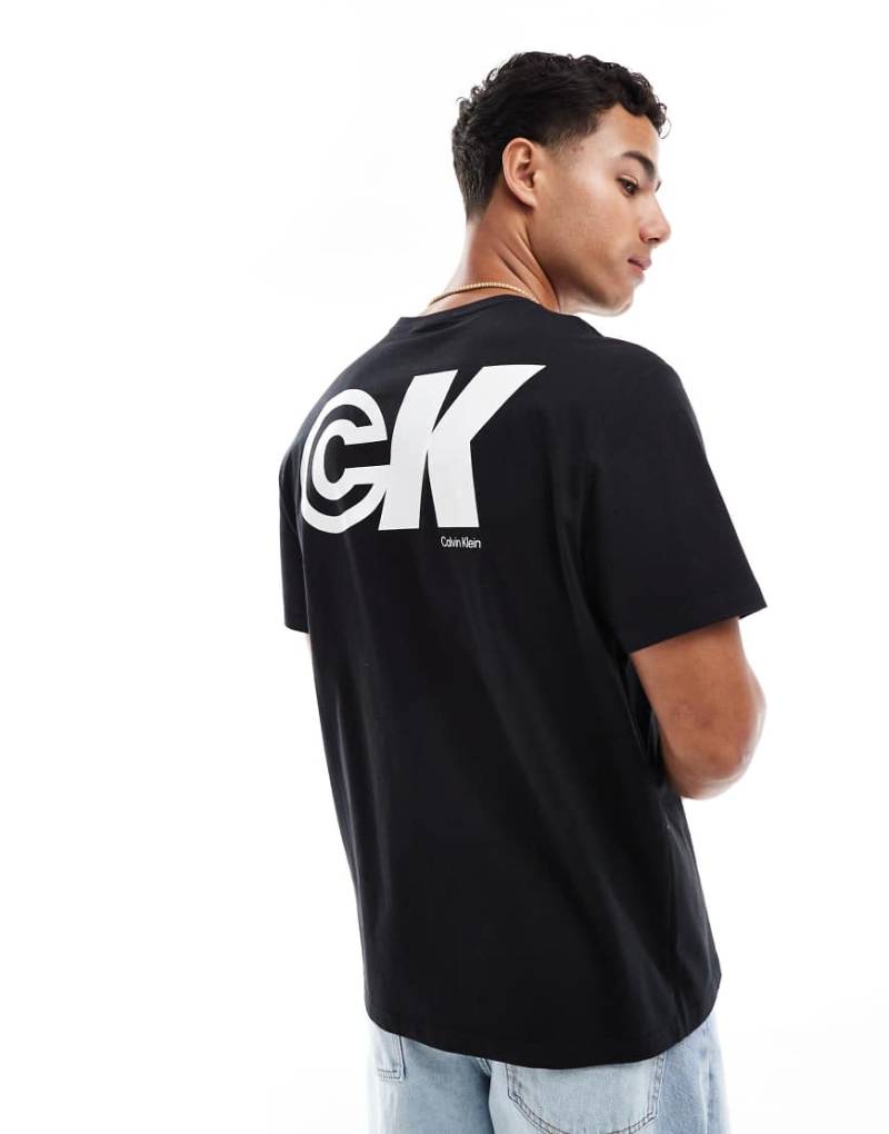 Calvin Klein Jeans - T-Shirt in Schwarz mit CK-Rückenprint von Calvin Klein Jeans