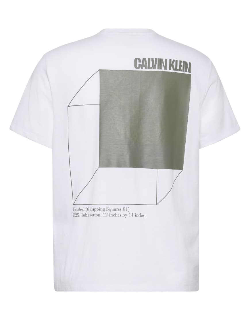 Calvin Klein Jeans - T-Shirt in Weiß mit 3D-Kisten-Rückenprint Calvin Klein Jeans - T-Shirt in Weiß mit 3D-Kisten-Rückenprint von Calvin Klein Jeans