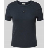 Calvin Klein Jeans T-Shirt mit Label-Detail in Anthrazit, Größe M Calvin Klein Jeans T-Shirt mit Label-Detail in Anthrazit, Größe M von Calvin Klein Jeans
