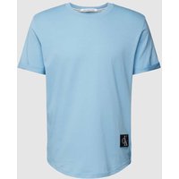 Calvin Klein Jeans T-Shirt mit Label-Patch in Hellblau, Größe L von Calvin Klein Jeans