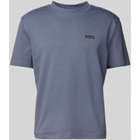 Calvin Klein Jeans T-Shirt mit Label-Patch in Rauchblau, Größe M Calvin Klein Jeans T-Shirt mit Label-Patch in Rauchblau, Größe M von Calvin Klein Jeans