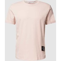 Calvin Klein Jeans T-Shirt mit Label-Patch in Rosa, Größe M von Calvin Klein Jeans