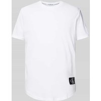 Calvin Klein Jeans T-Shirt mit Label-Patch in Weiss, Größe XL von Calvin Klein Jeans