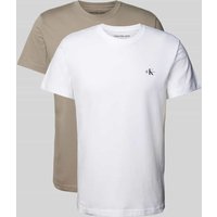 Calvin Klein Jeans T-Shirt mit Label-Print im 2er-Pack in Graphit, Größe XXL Calvin Klein Jeans T-Shirt mit Label-Print im 2er-Pack in Graphit, Größe XXL von Calvin Klein Jeans