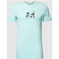 Calvin Klein Jeans T-Shirt mit Label-Print in Aqua, Größe XL von Calvin Klein Jeans