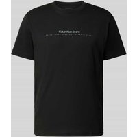 Calvin Klein Jeans T-Shirt mit Label-Print in Black, Größe M Calvin Klein Jeans T-Shirt mit Label-Print in Black, Größe M von Calvin Klein Jeans