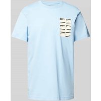 Calvin Klein Jeans T-Shirt mit Label-Print in Hellblau, Größe XS Calvin Klein Jeans T-Shirt mit Label-Print in Hellblau, Größe XS von Calvin Klein Jeans