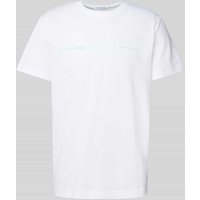 Calvin Klein Jeans T-Shirt mit Label-Print in Weiss, Größe L von Calvin Klein Jeans