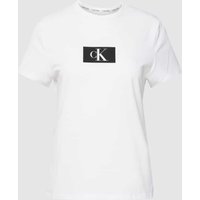 Calvin Klein Underwear T-Shirt mit Label-Print in Weiss, Größe S von Calvin Klein Underwear