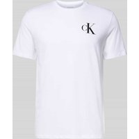 Calvin Klein Jeans T-Shirt mit Label-Print in Weiss, Größe XL von Calvin Klein Jeans