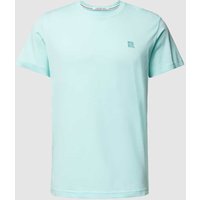 Calvin Klein Jeans T-Shirt mit Label-Stitching in Aqua, Größe M von Calvin Klein Jeans