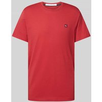 Calvin Klein Jeans T-Shirt mit Rundhalsausschnitt in Rot, Größe XL von Calvin Klein Jeans