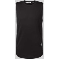 Calvin Klein Jeans Tanktop mit Label-Patch in Black, Größe L von Calvin Klein Jeans