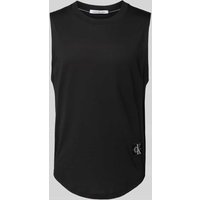 Calvin Klein Jeans Tanktop mit Label-Patch in Black, Größe M von Calvin Klein Jeans