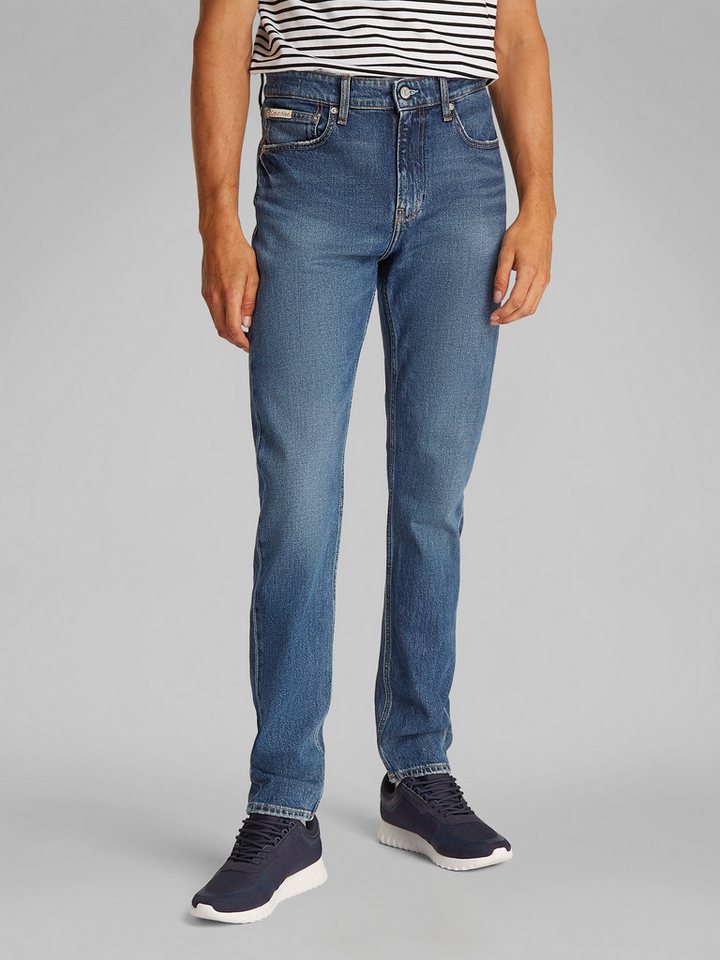 Calvin Klein Jeans Tapered-fit-Jeans SLIM TAPER in mittelblauer Waschung von Calvin Klein Jeans