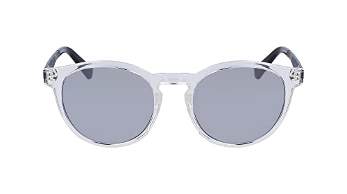 Calvin Klein Jeans Unisex CKJ22643S Sunglasses, 971 Crystal Clear, 52 von Calvin Klein Jeans